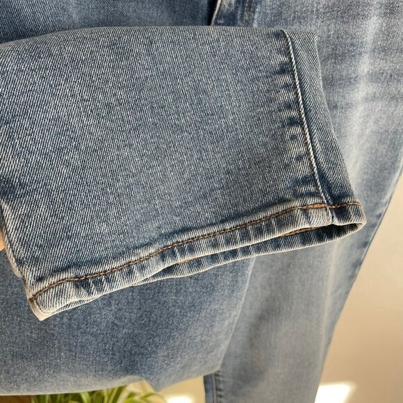 Joe Fresh + High Rise Straight Leg Medium Wash Jeans Denim Womens 16, 28' Inseam - Picture 6 of 16